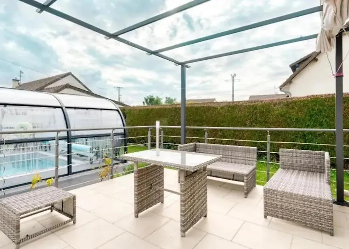 Vila Confortable A Ranville, Piscine Privee Ranville